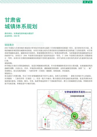 甘肃省城镇体系规划